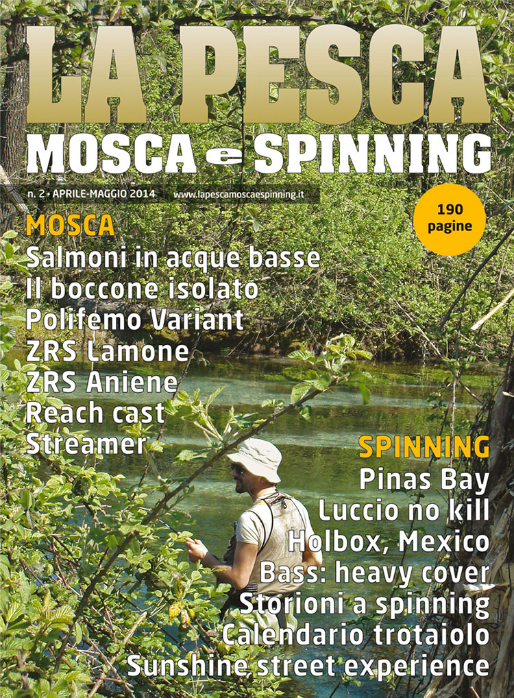 la pesca mosca e spinning copertina rivista 2014 2