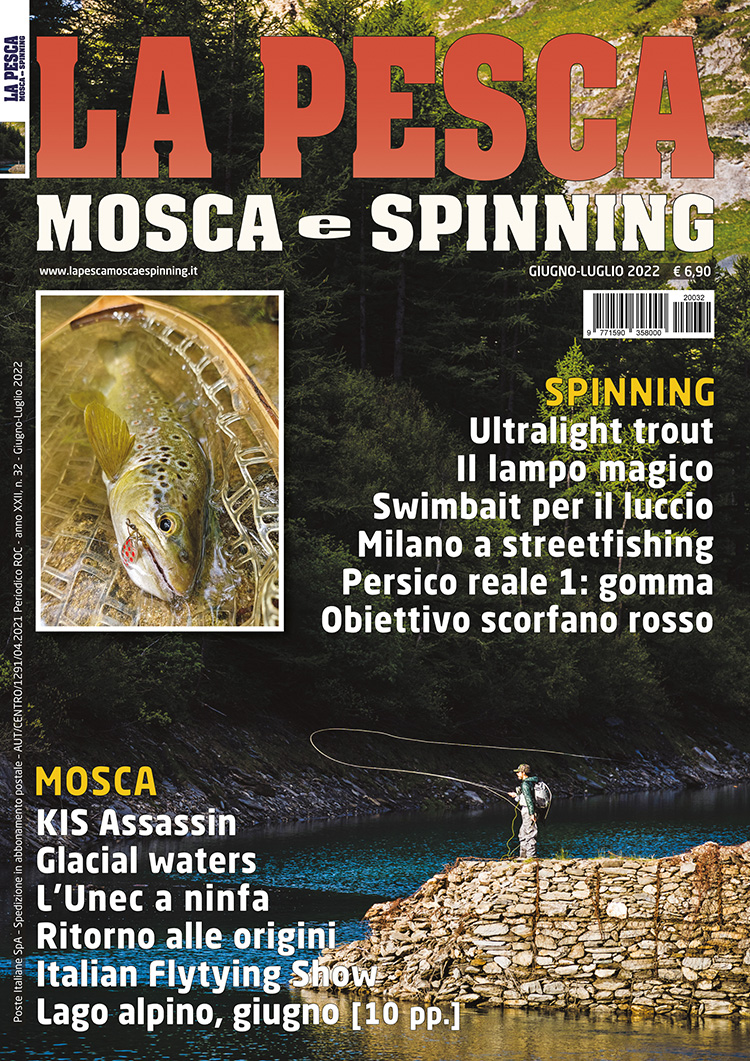 la pesca mosca e spinning - copertina rivista Giugno-Luglio 2022