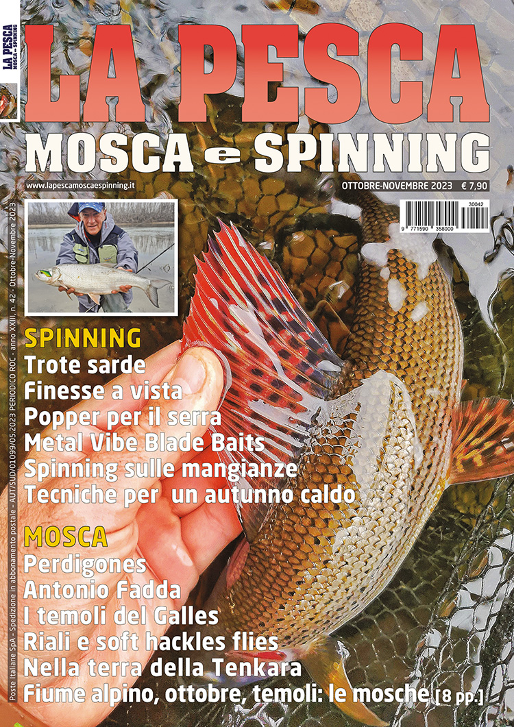 la pesca mosca e spinning - copertina rivista - Ottobre-Novembre 2023