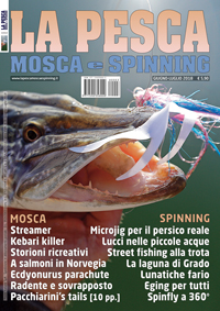 la pesca mosca e spinning copertina rivista 2018 2