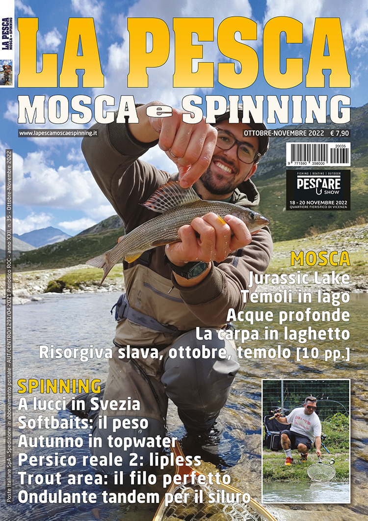 la pesca mosca e spinning - copertina rivista Ottobre-Novembre 2022